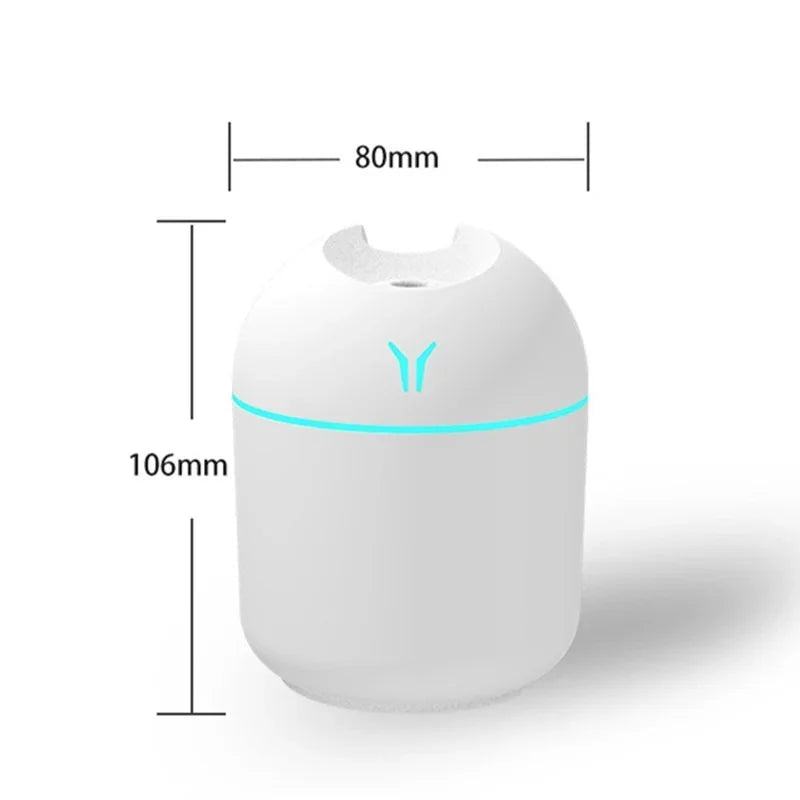 Mini USB Aromatherapy Humidifier with Romantic Light