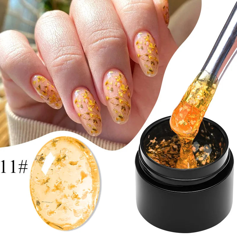 5ml Pink Dried Flower Gel Nail Polish