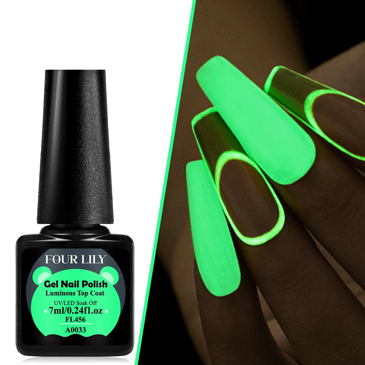 Glow-in-Dark Luminous Top Coat Gel Polish