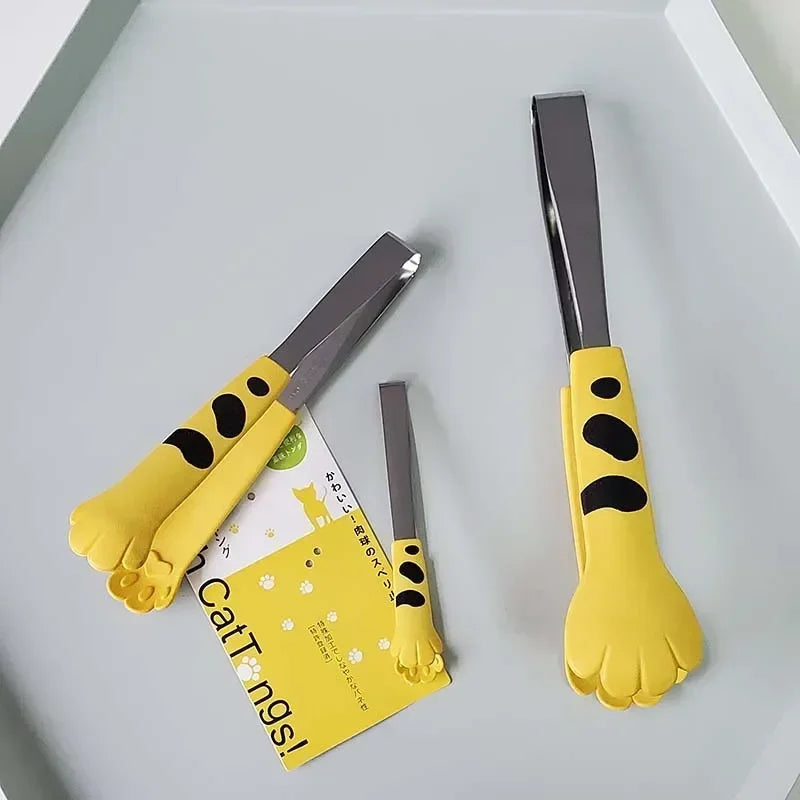 Cat Paw Stainless Steel Food Tongs