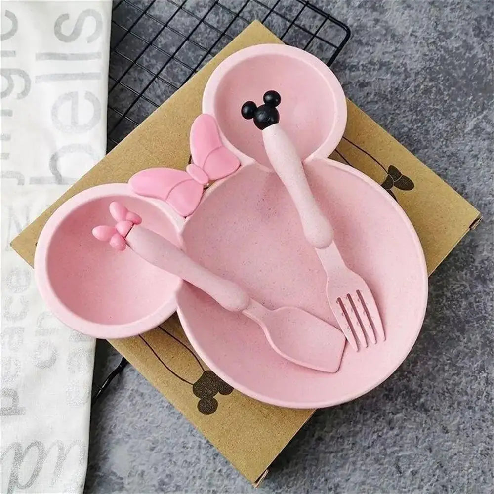 Eco-Friendly Wheat Straw Kids Tableware Set