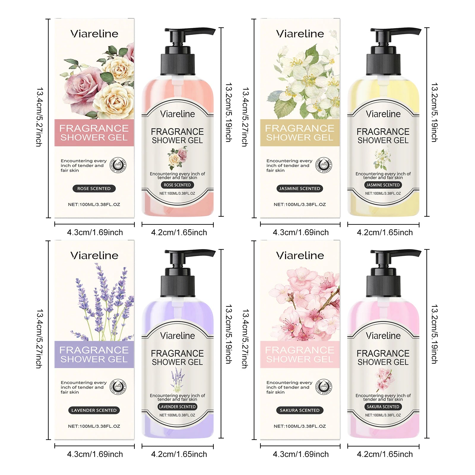 Floral Fragrance Moisturizing Shower Gel
