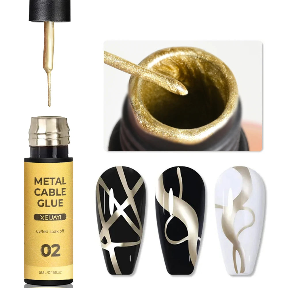 Ultra-Bright Metallic Liner Gel Polish