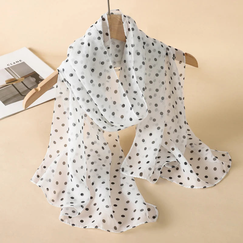 Polka Dot Chiffon Hijab