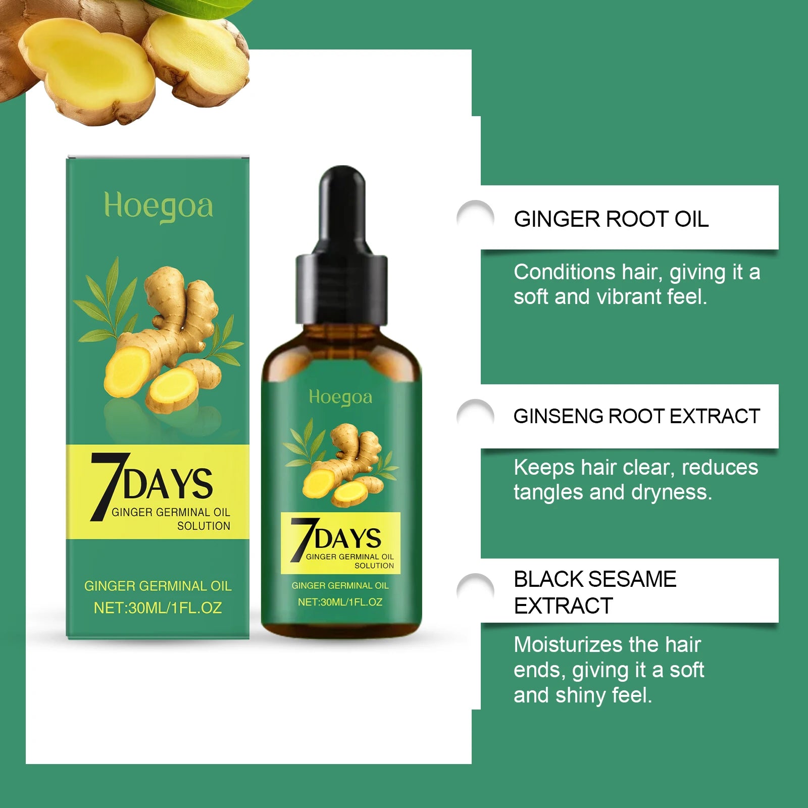 7-Day Ginger Hair Growth Serum