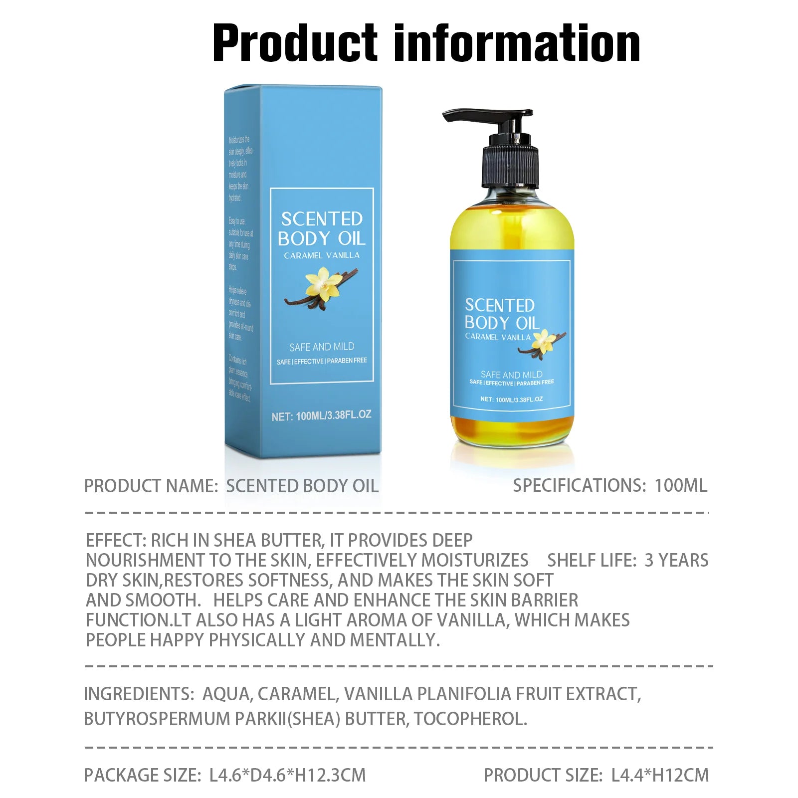 Vanilla Stress Relief Massage Oil