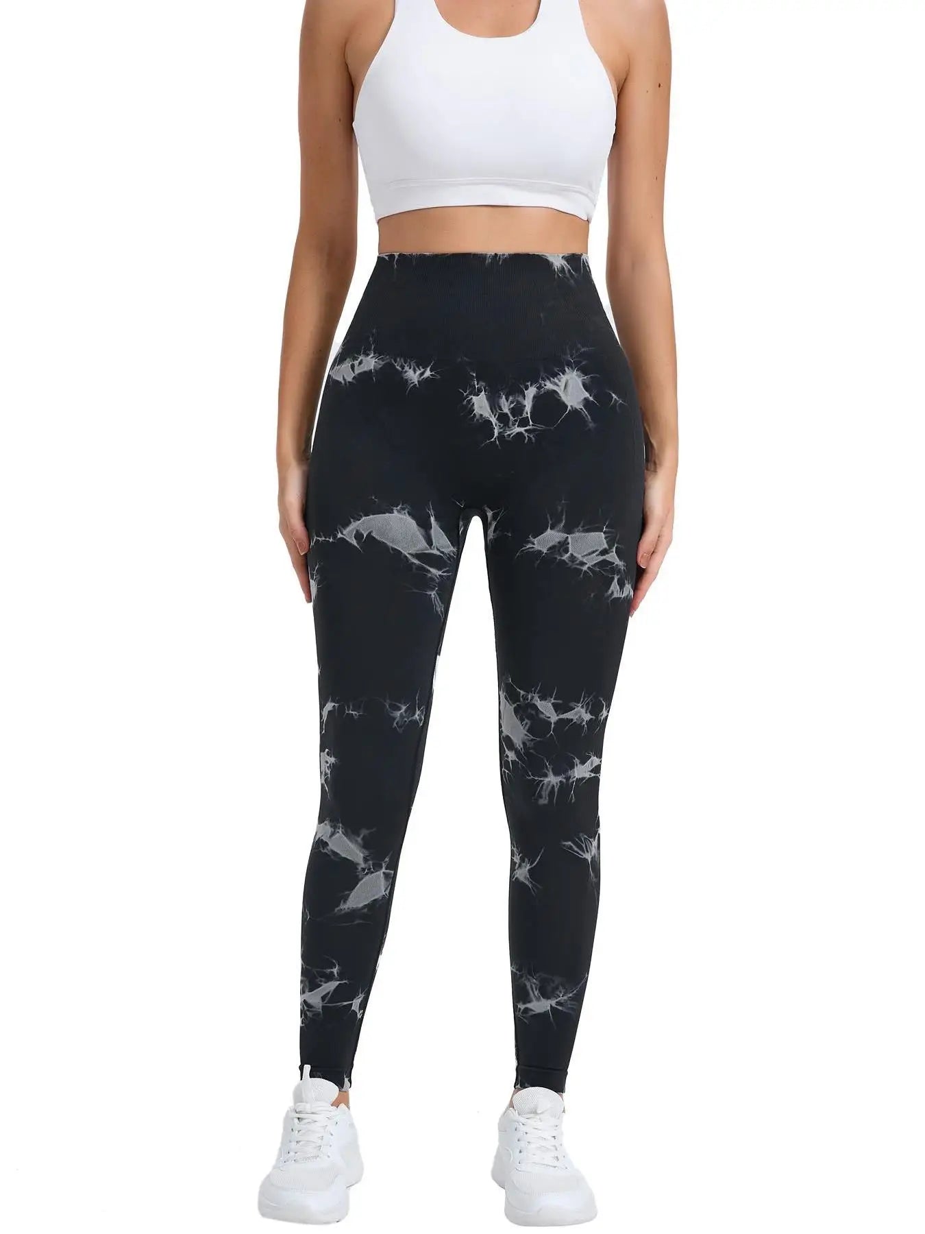 Tie-Dye High-Waist Seamless Yoga Fitness Leggings