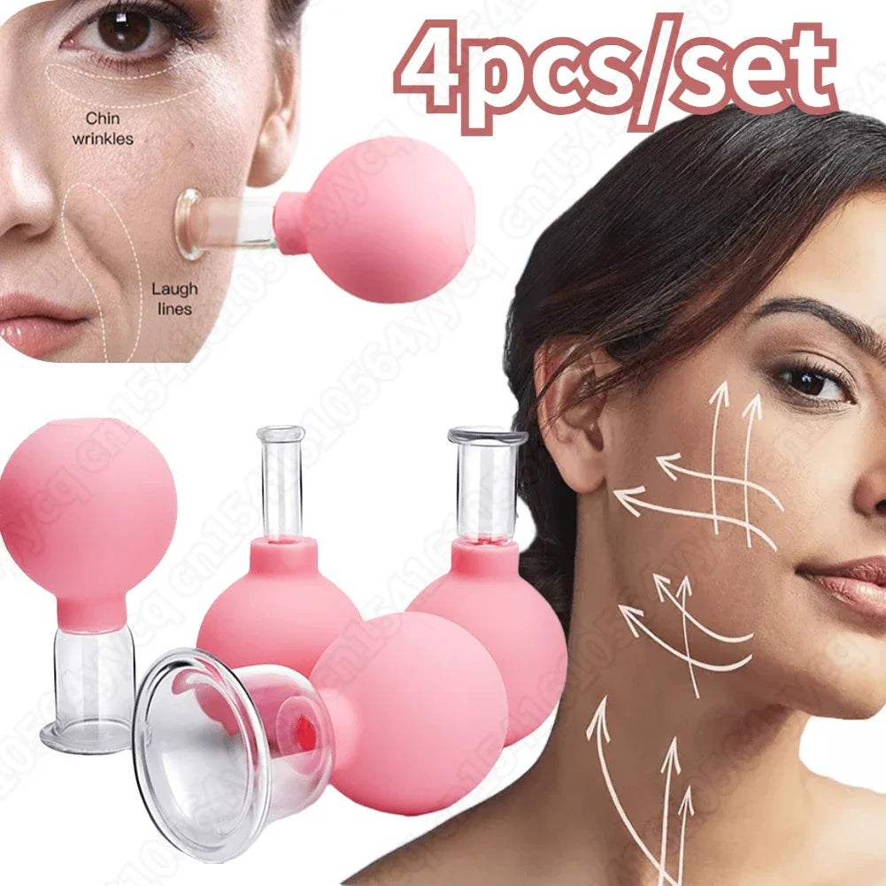 Vacuum Cupping Glass Jar Cellulite Massager Face Sucker