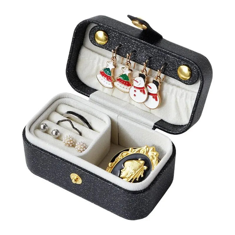 Portable PU Leather Jewelry Box