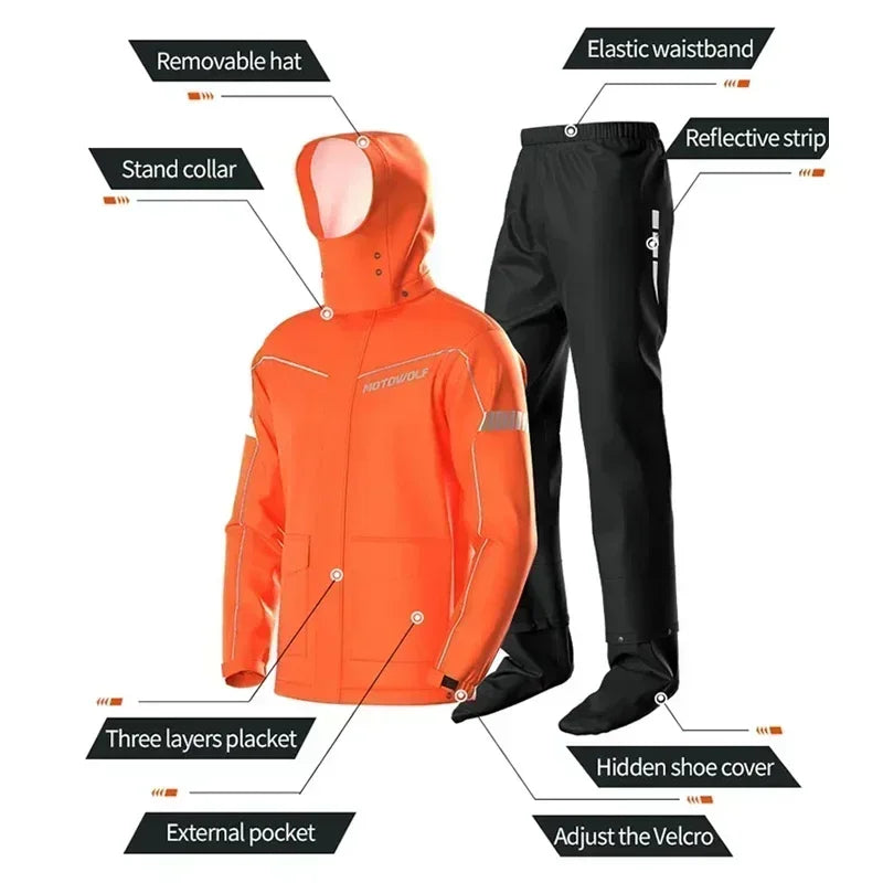 Waterproof Motorcycle Rain Suit