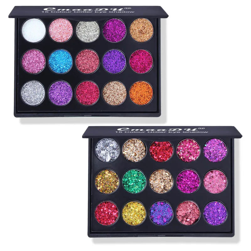 15-Color Diamond Glitter Eyeshadow