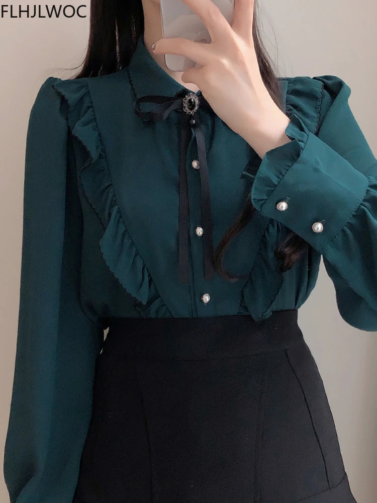 Vintage Bow Tie Blouse
