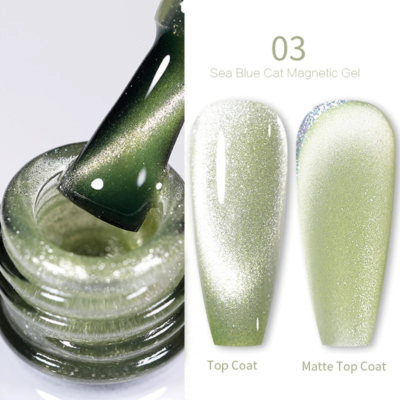 Sparkling Magnetic Cat Eye Gel Polish