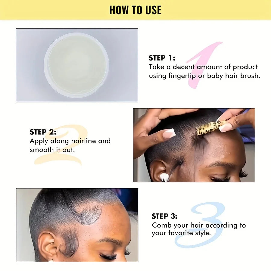 Extra Hold Black Castor Edge Control Wax