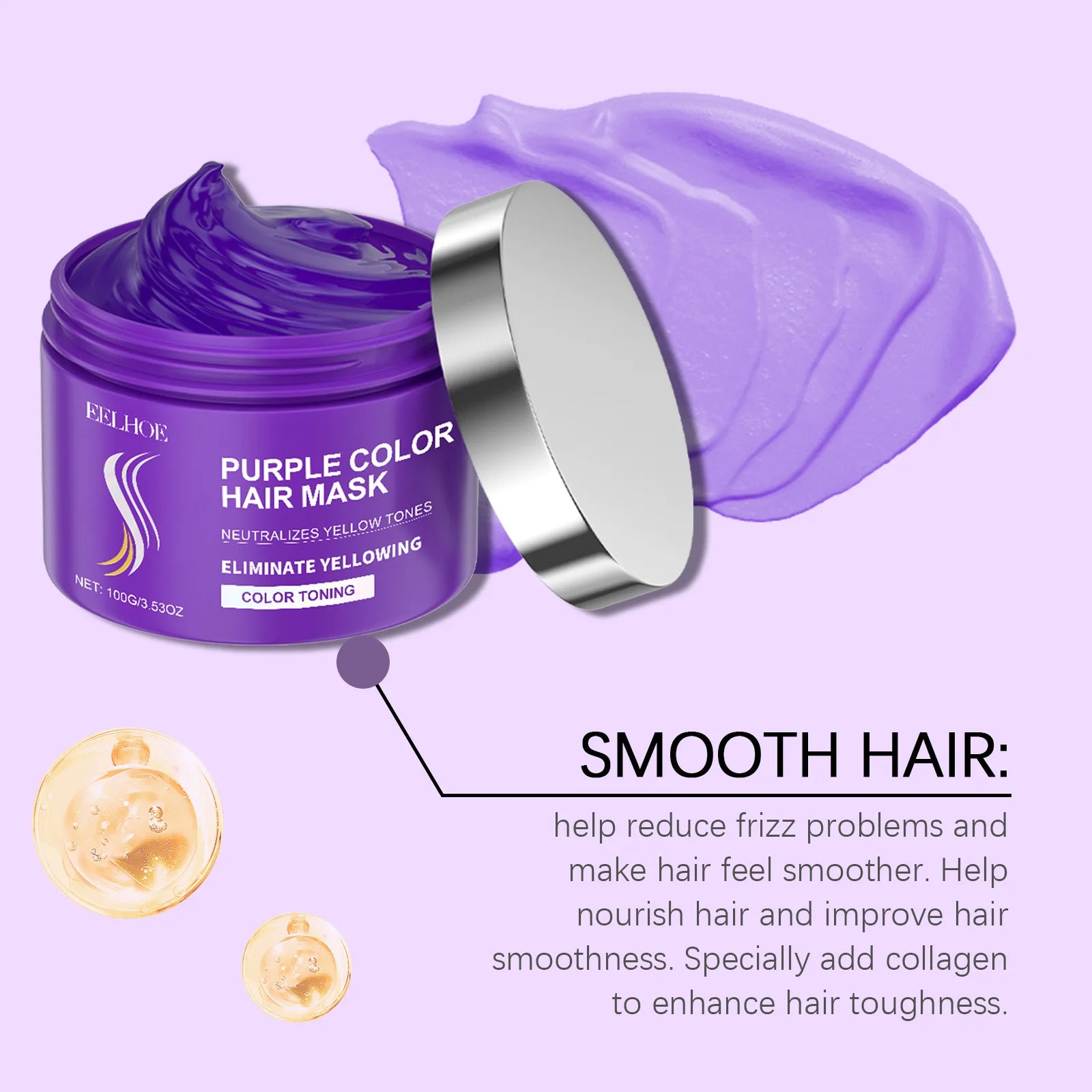 Purple Keratin Hair Mask