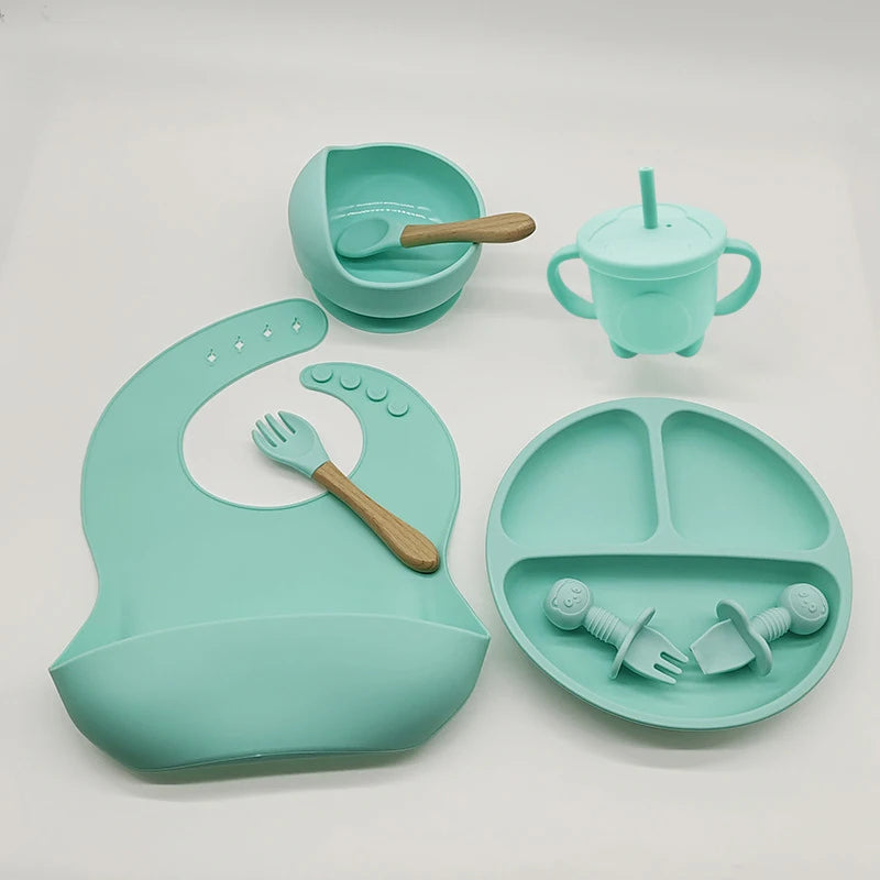 Silicone Baby Tableware Set