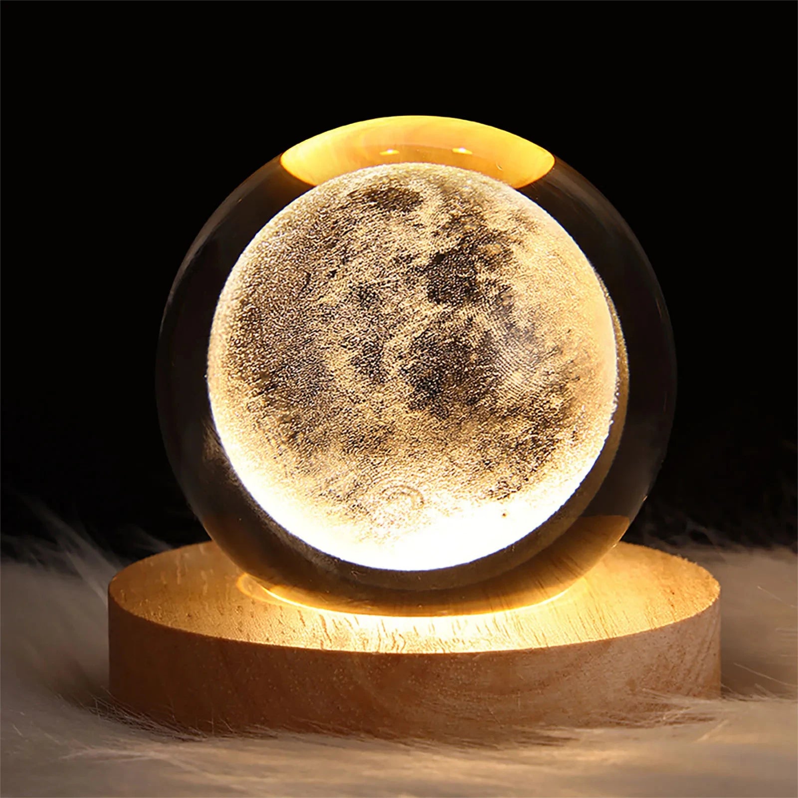 Glowing Planet Galaxy Astronaut 3D Moon USB Night Light