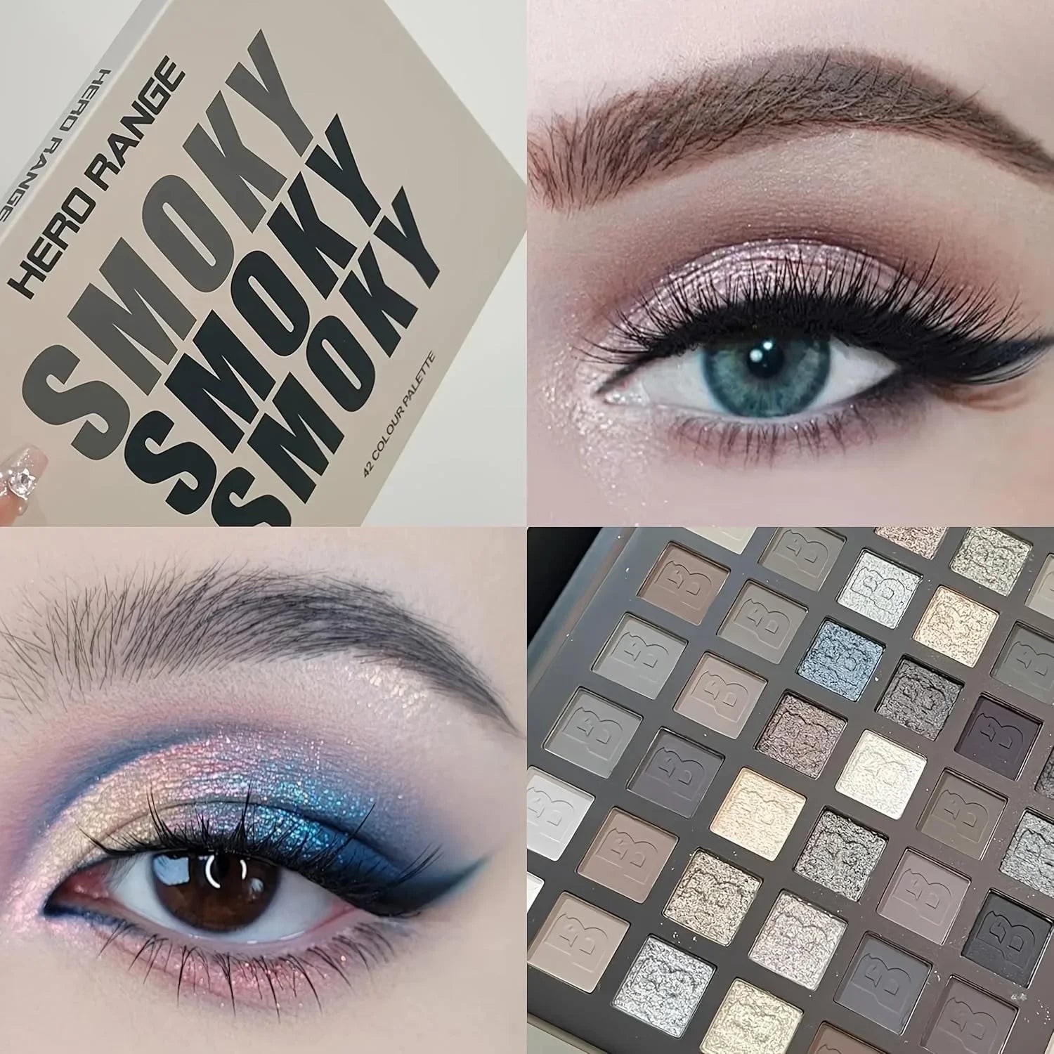 42-Color Matte and Shimmer Eyeshadow Palette