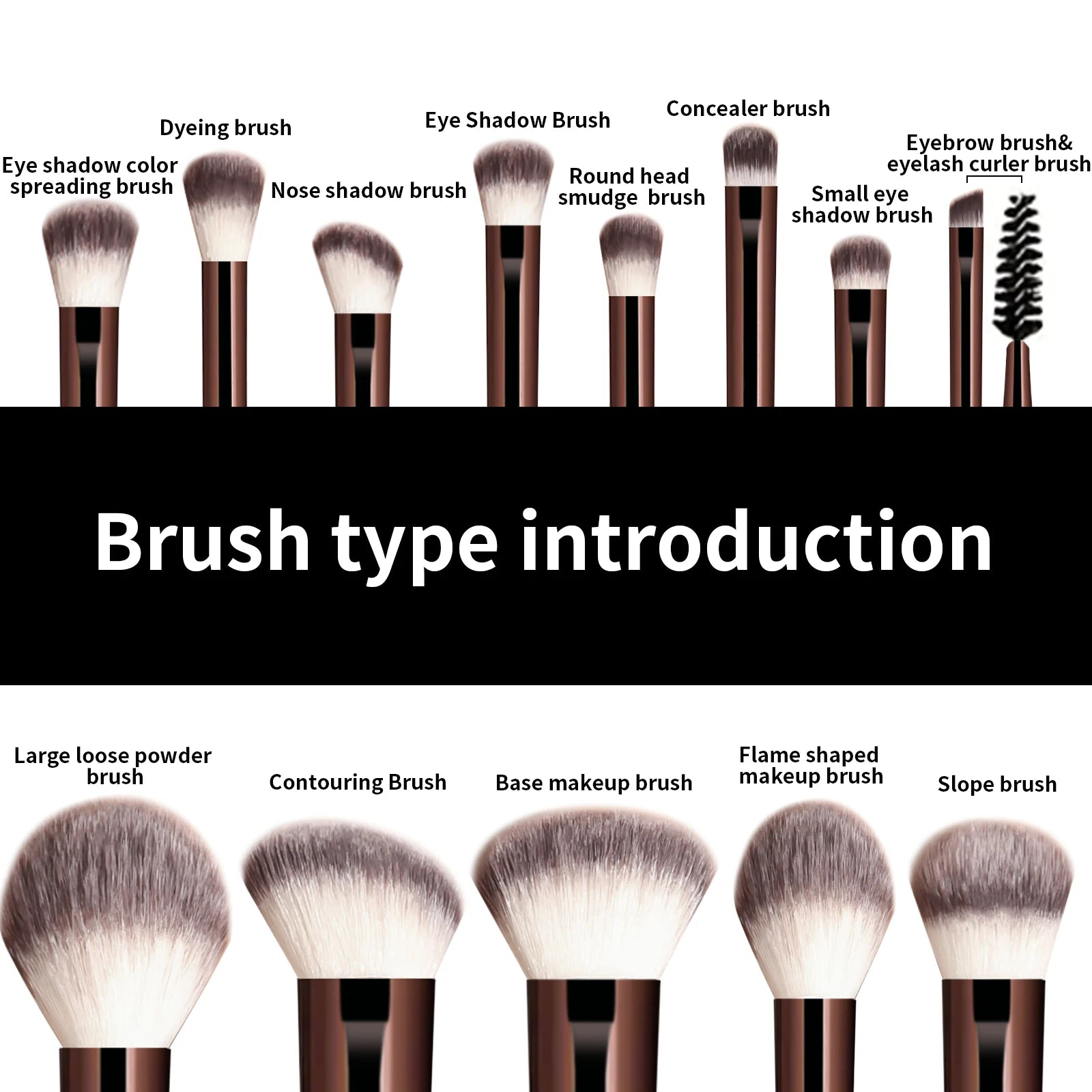 13-Piece Professional Makeup Brush Set