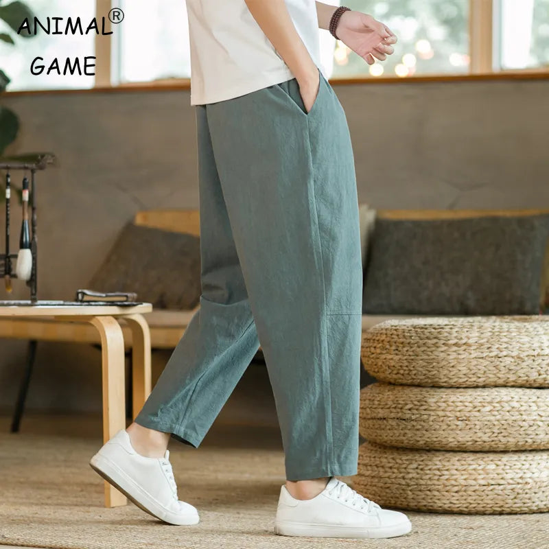 Cotton Linen Casual Pants