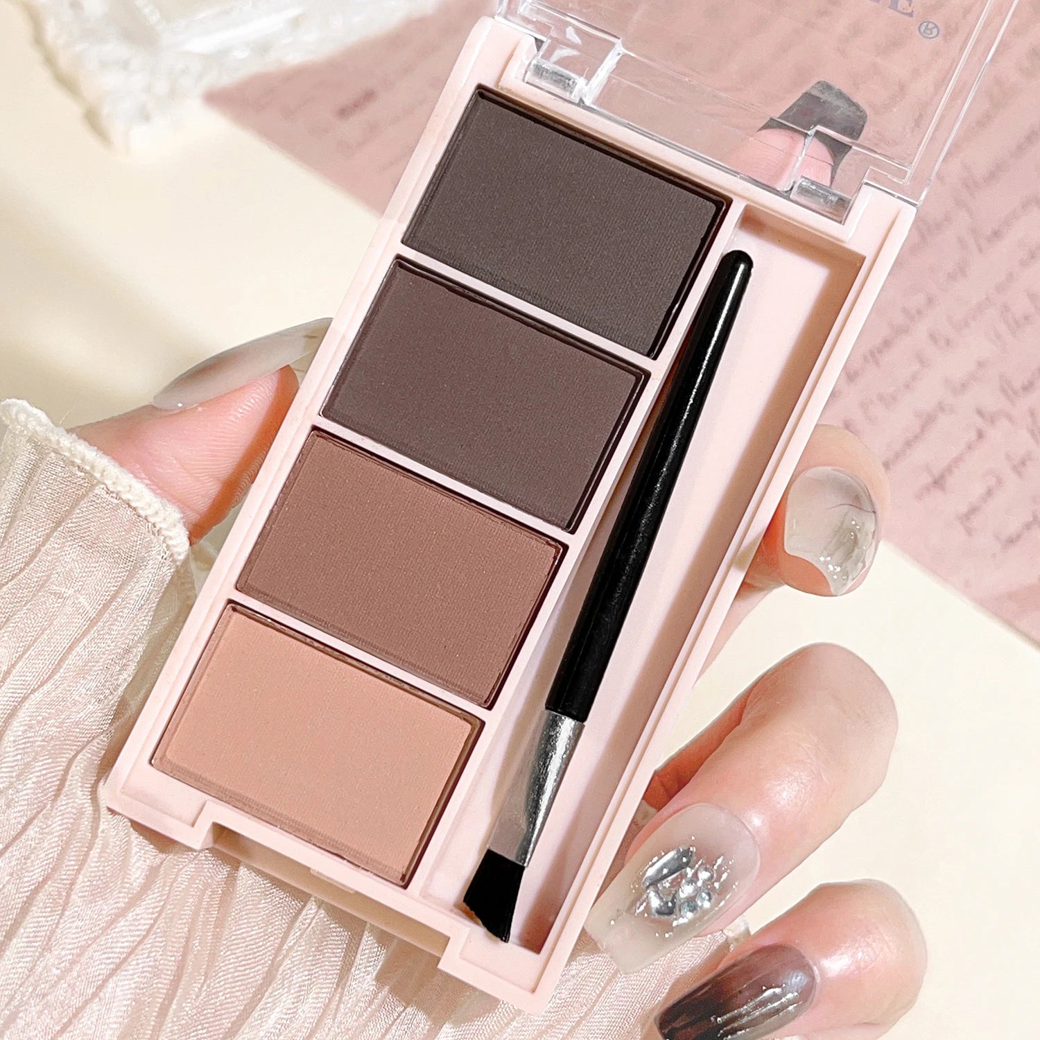 4-Color Eyebrow Powder Palette
