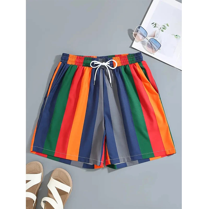 3D Stripe Board Shorts