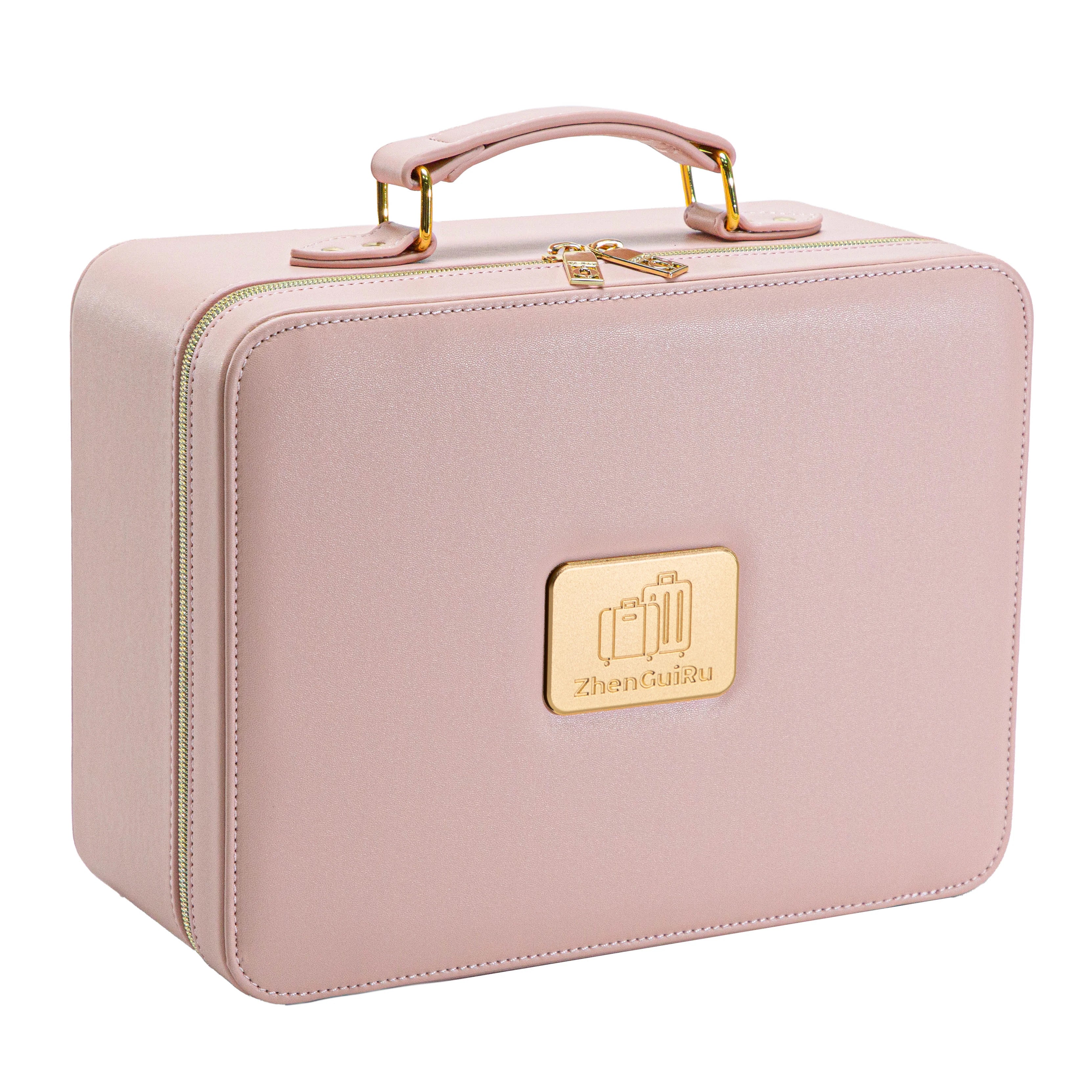 LED Lighted Travel Makeup Train Case