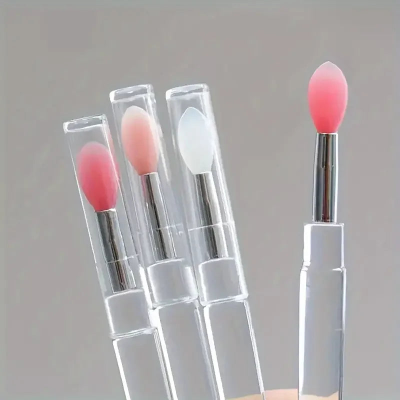Portable Silicone Lip Applicator Brushes