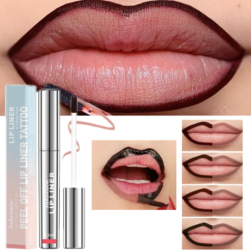 Waterproof Peel-Off Lip Tint and Liner