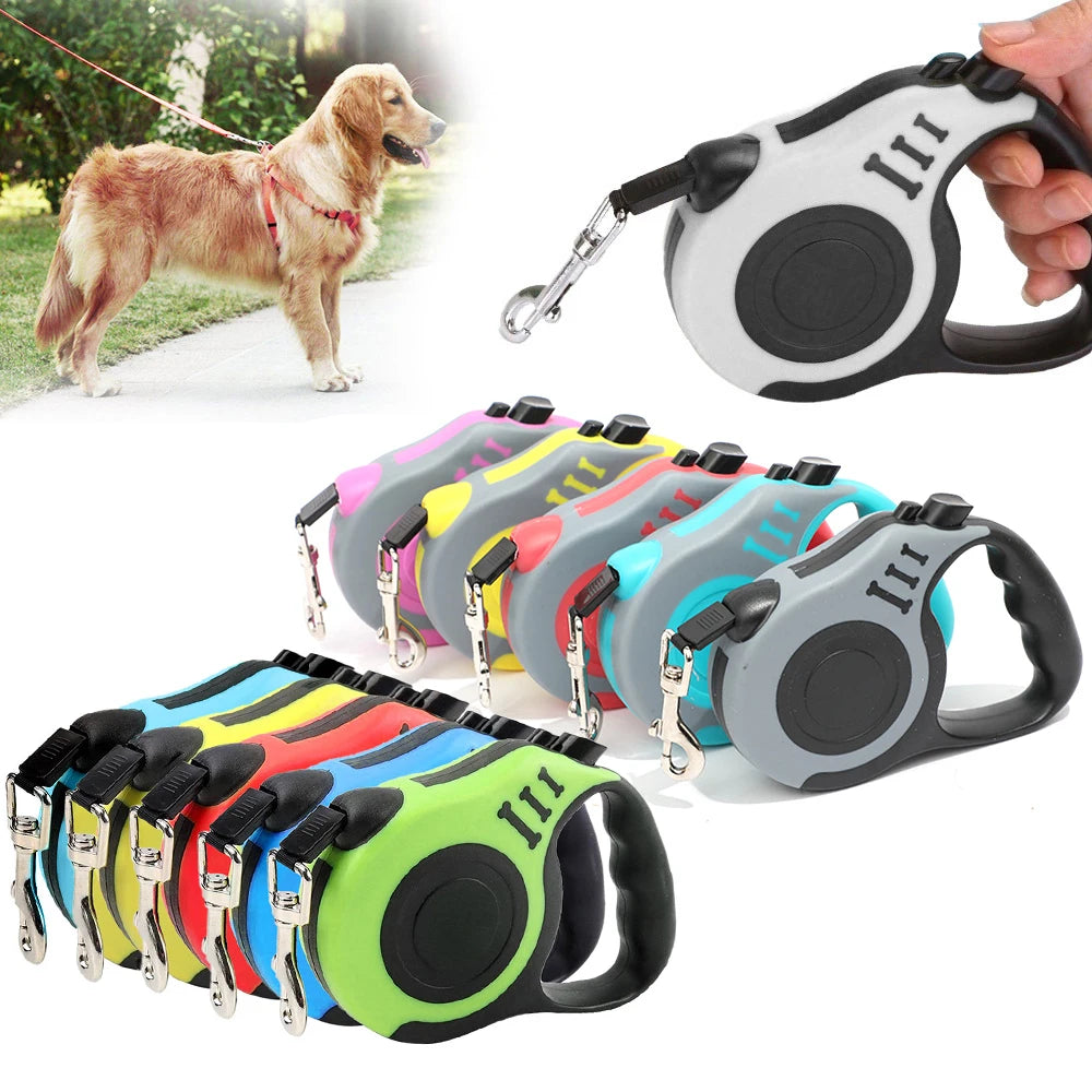 Automatic Retractable Dog Leash for Safe and Convenient Walks