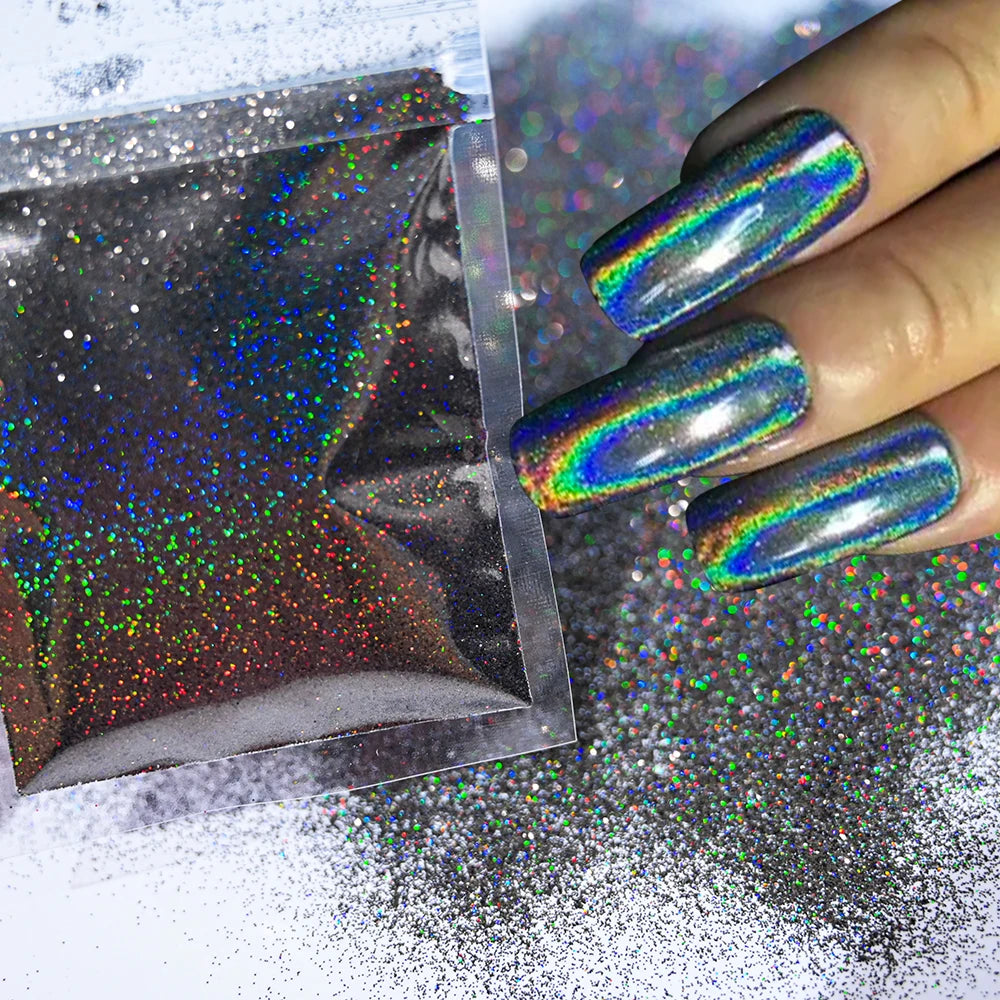 Blue-Green Luminous Nail Powder