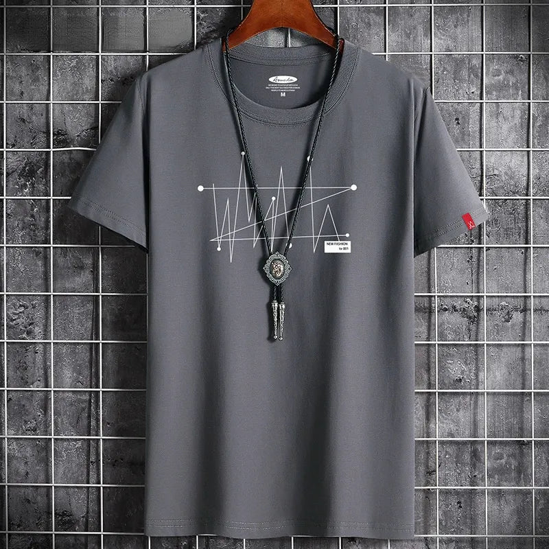 Cotton Tee Summer Casual T-shirt