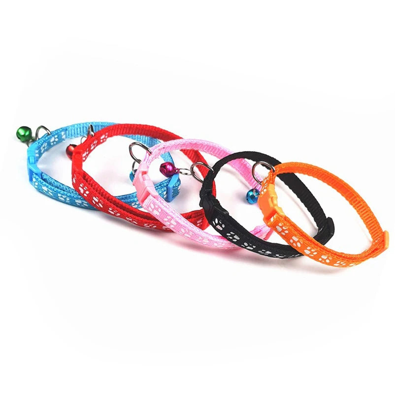 Multi-Color Cat Collar with Bell