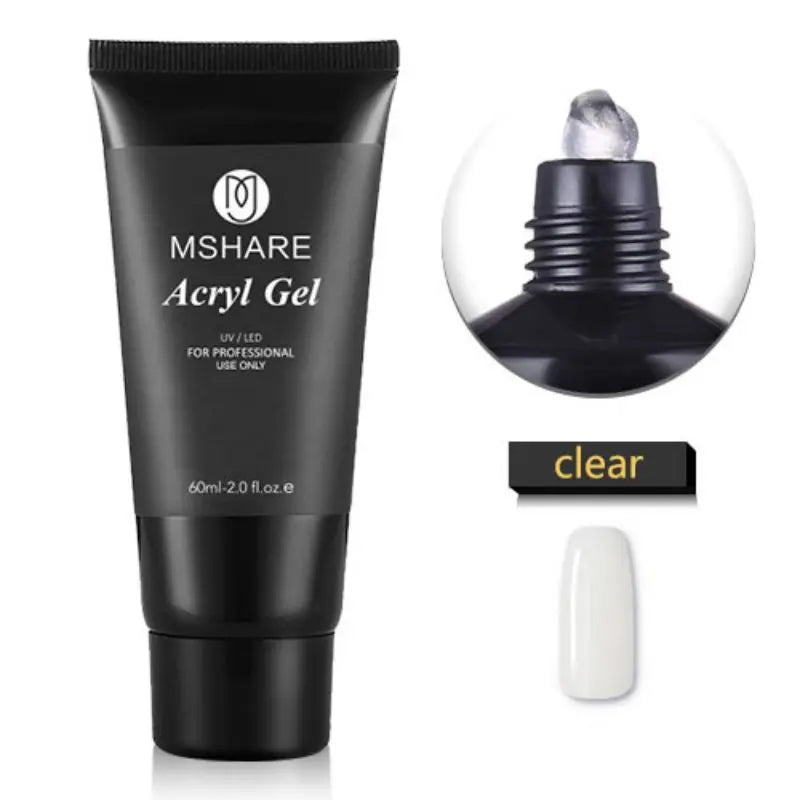 Hema-Free Milky White Poly Nail Extension Gel