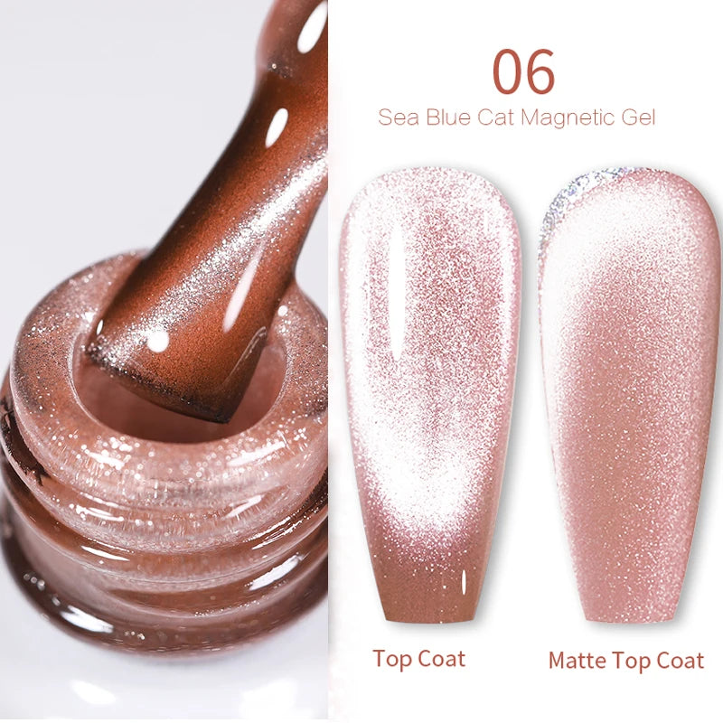 Sparkling Magnetic Cat Eye Gel Polish