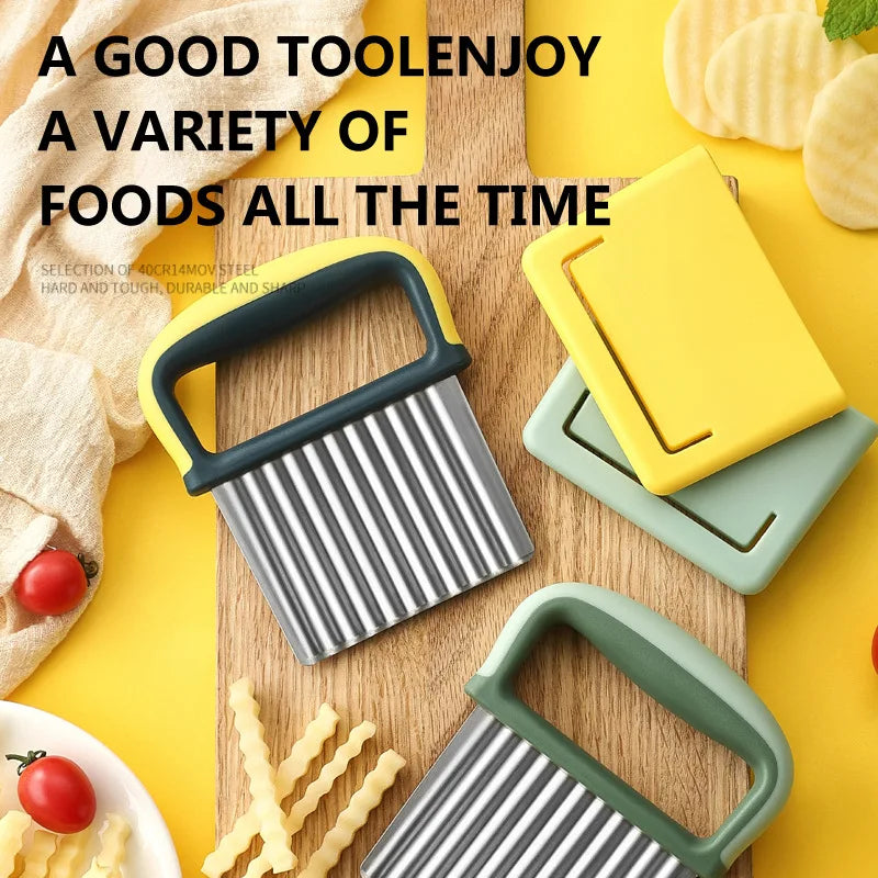 Late-Model Corrugated Potato and Vegetable Slicer with Wavy Blade