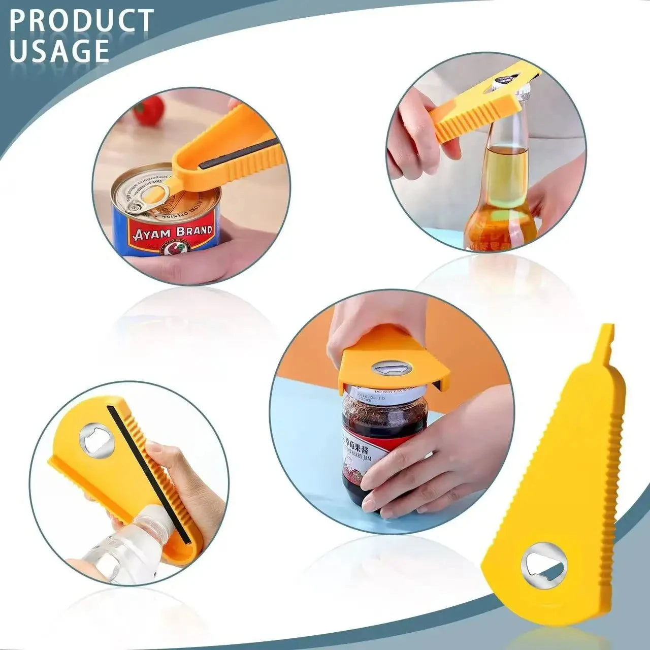 Multifunctional Stainless Steel Opener