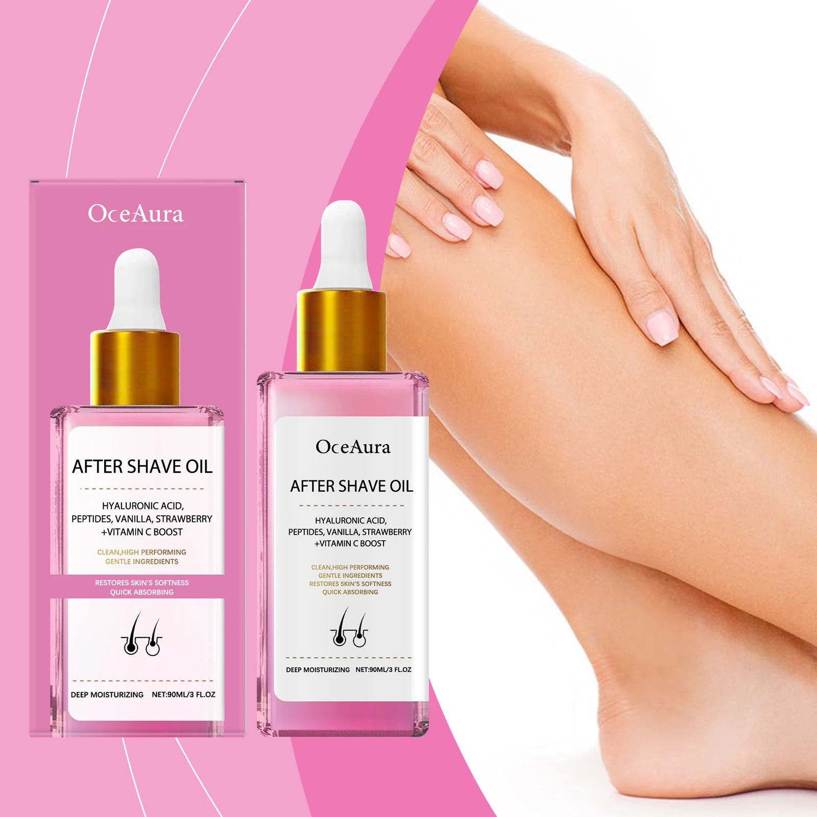 Strawberry Vanilla Hair Removal & After Shave Care Set