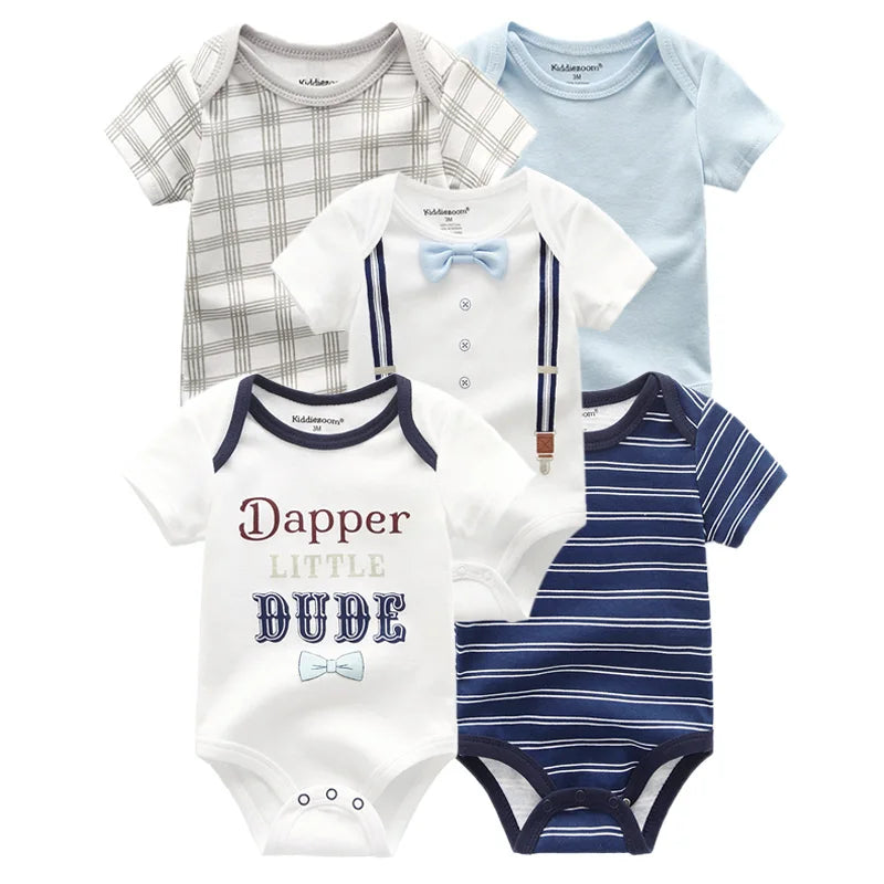5-Pack Cotton Baby Bodysuits