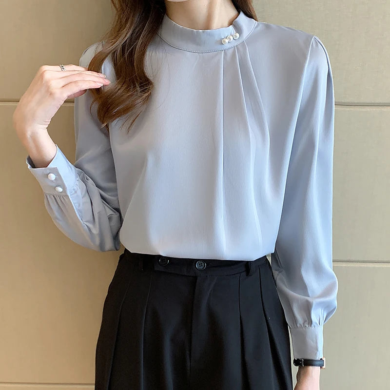Satin Beaded Blouse