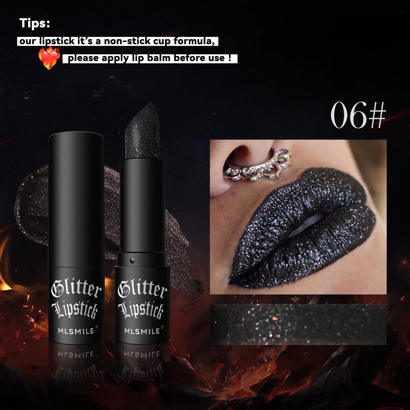 7 Colors Glitter Metallic Lipstick Set