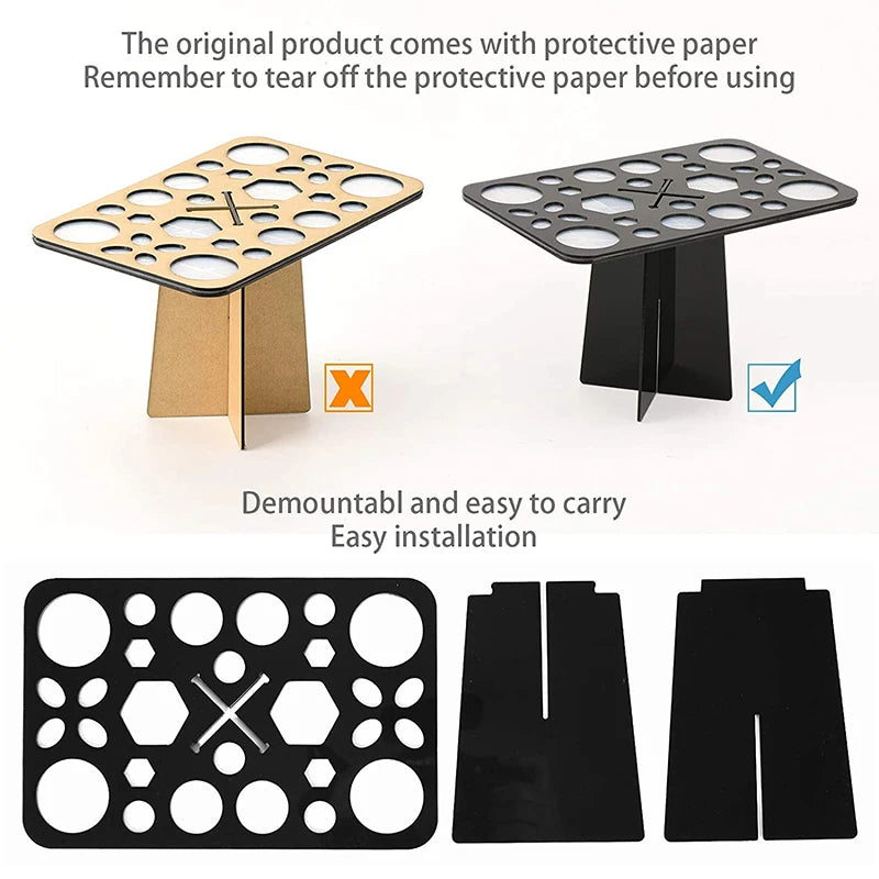 Collapsible Makeup Brush Drying Rack