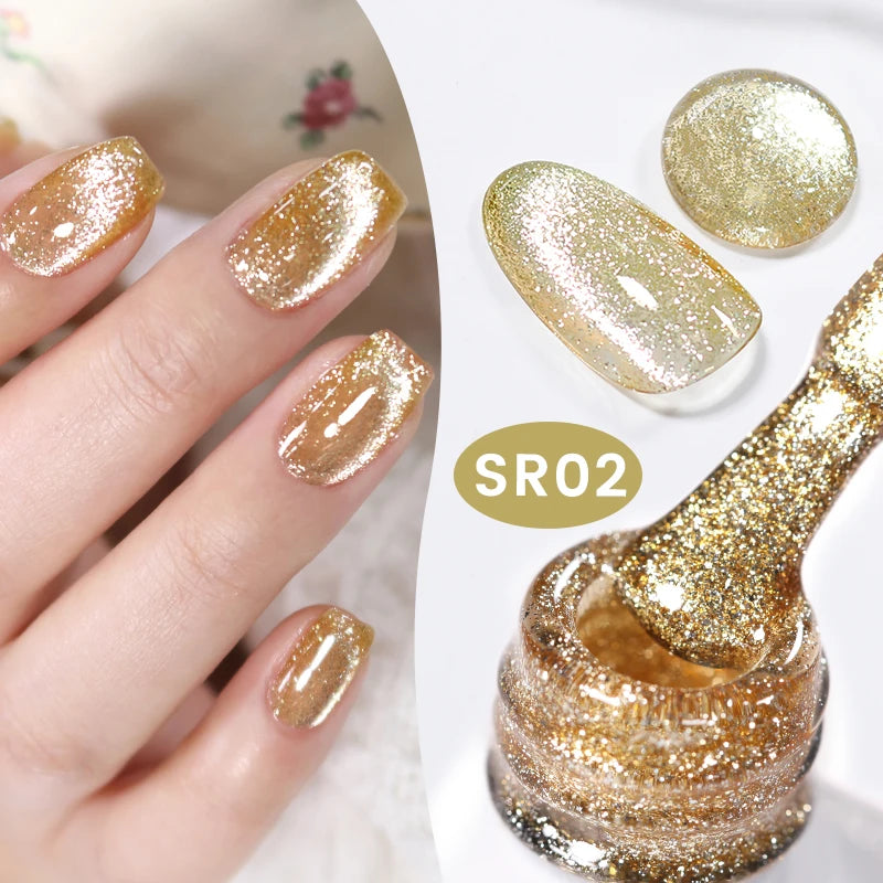Sparkling Magnetic Cat Eye Gel Polish