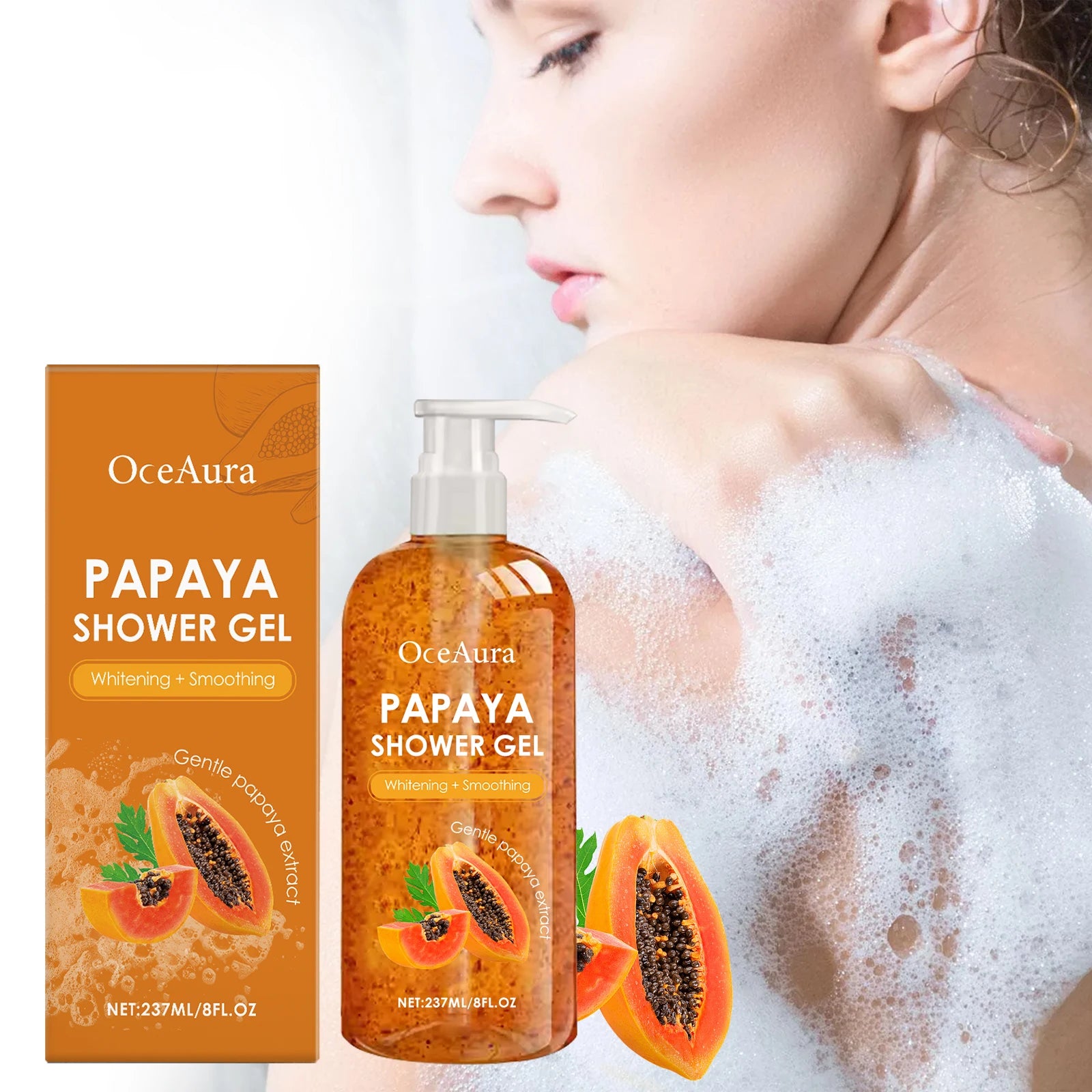 Papaya Exfoliating Whitening Shower Gel