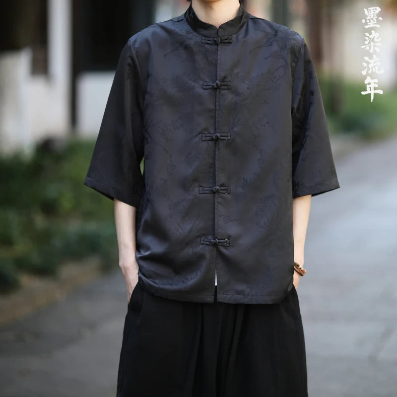 Phoenix Jacquard Hanfu Shirt