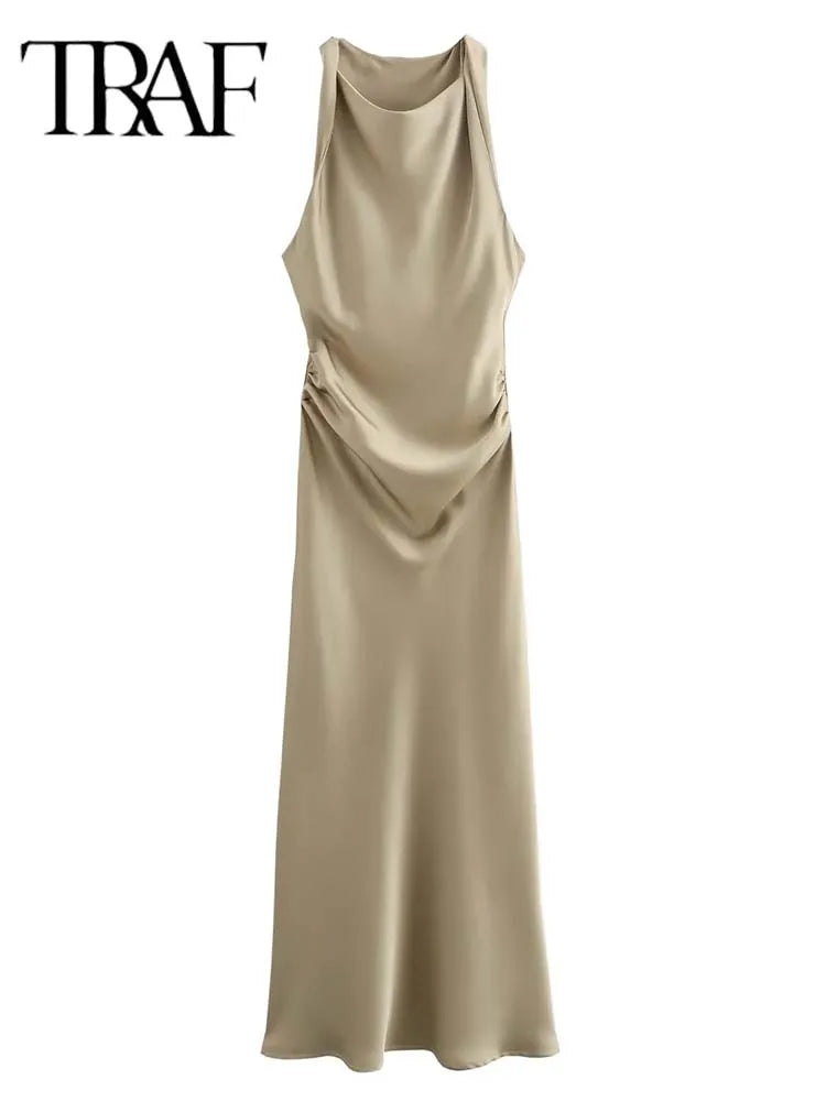 Elegant Satin Slip Dress