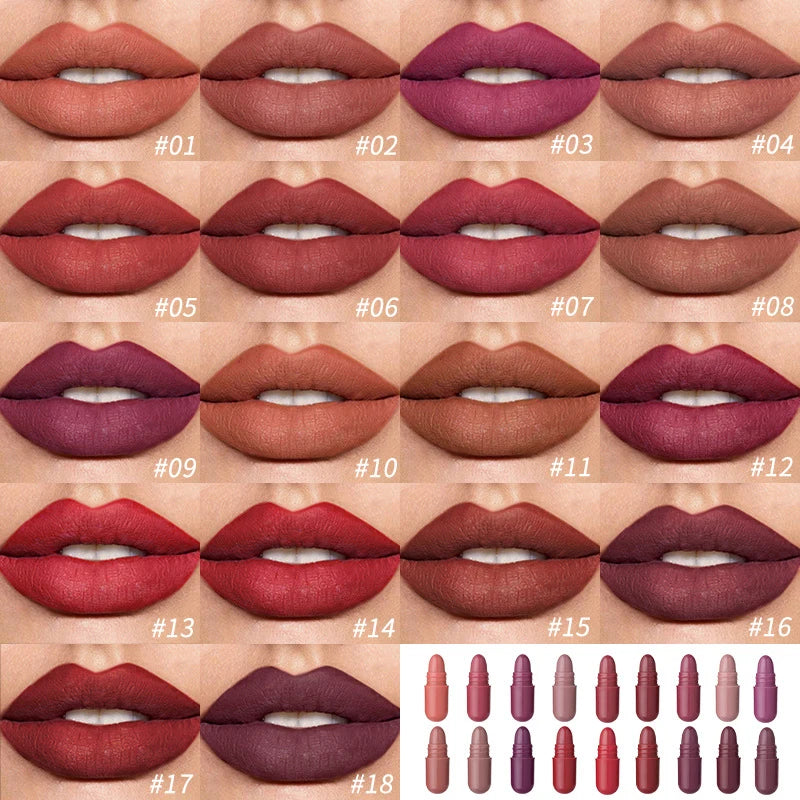 Mini Matte 18-Color Capsule Lipstick Set