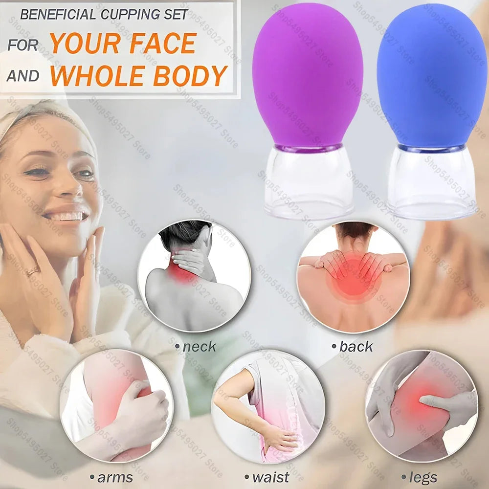 Silicone Facial Cupping Set