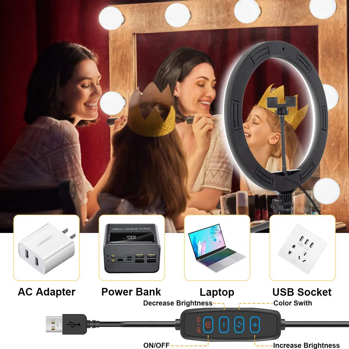 Dimmable LED Ring Light