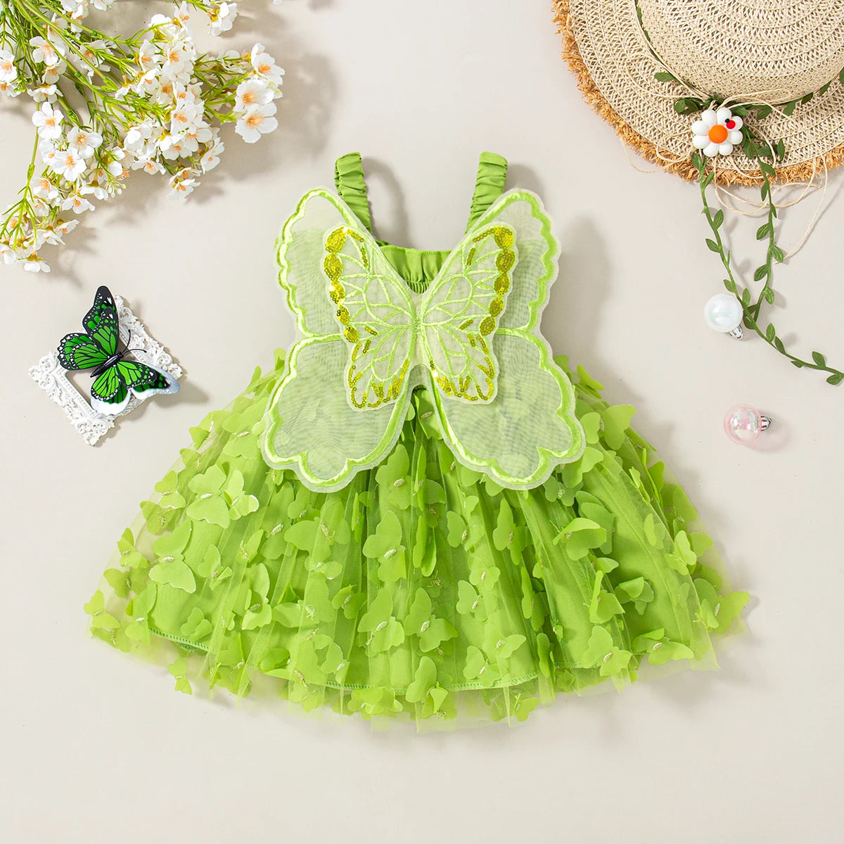 Butterfly Wing Baby Girl Dress